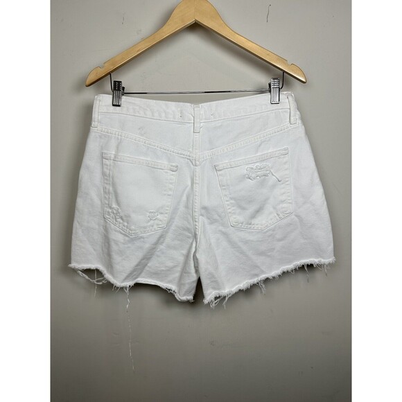 Free People Women's Maggie Mid-Rise Jean Shorts In Optic White Size 29 NEW Denim - Picture 6 of 8